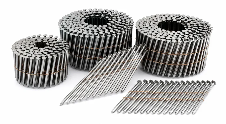 Smooth Shank Large Coil Wire Collated Nails for Industrial Fastening